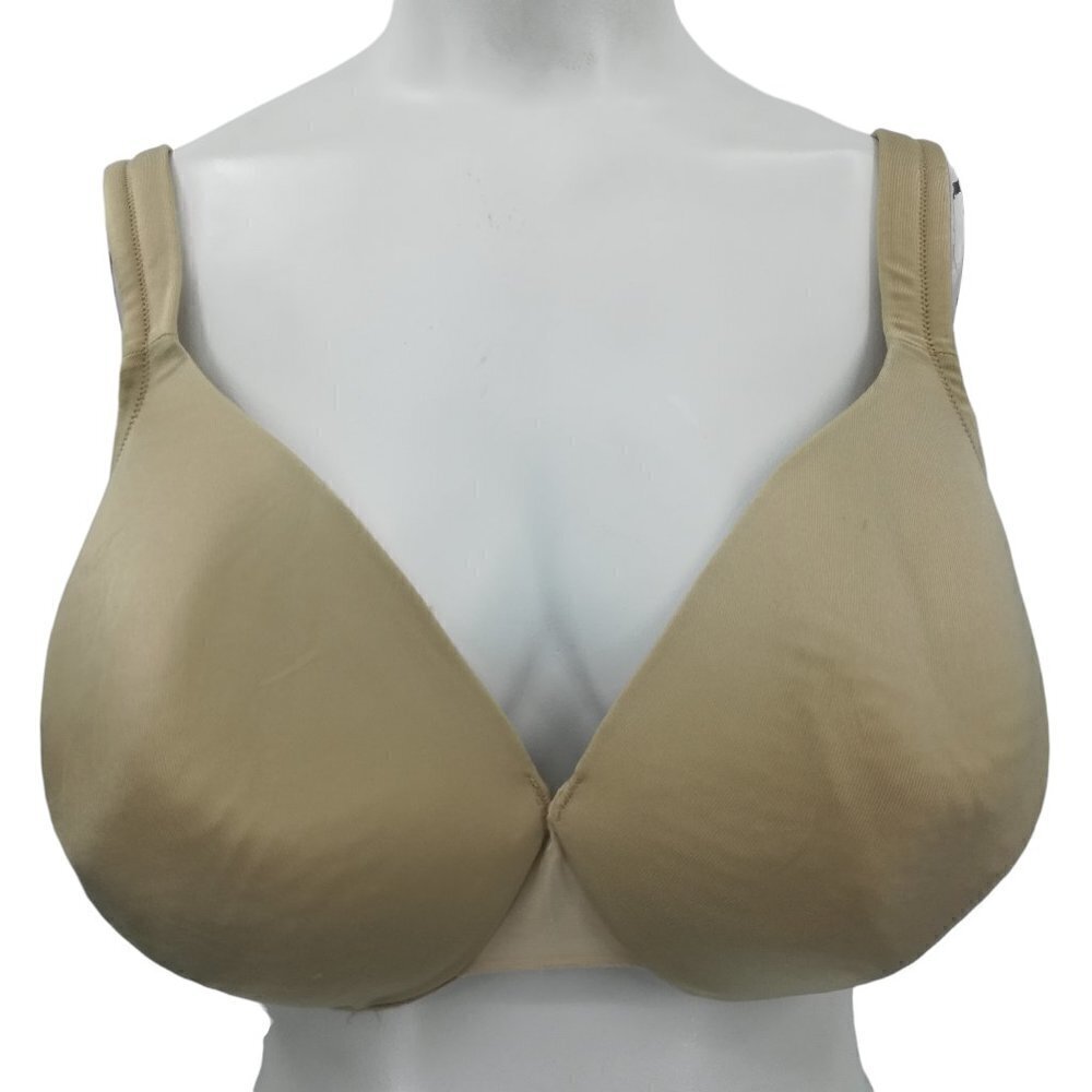 Cacique Smooth Lightly Lined Full Coverage Underwire Bra Size 44D Cafe Beige